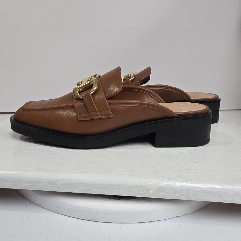Time and Tru Shoes Womens Size 9 Brown Loafer Mule Memory Foam WMTT45AM124 - Picture 4 of 11